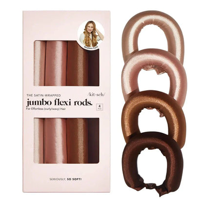 Kitsch Kitsch Satin XL Flexi Rods 4pc Set- Rosewood Hair Styling Products