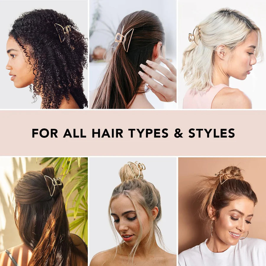 Kitsch Metal Open Arch Claw Clip - Gold