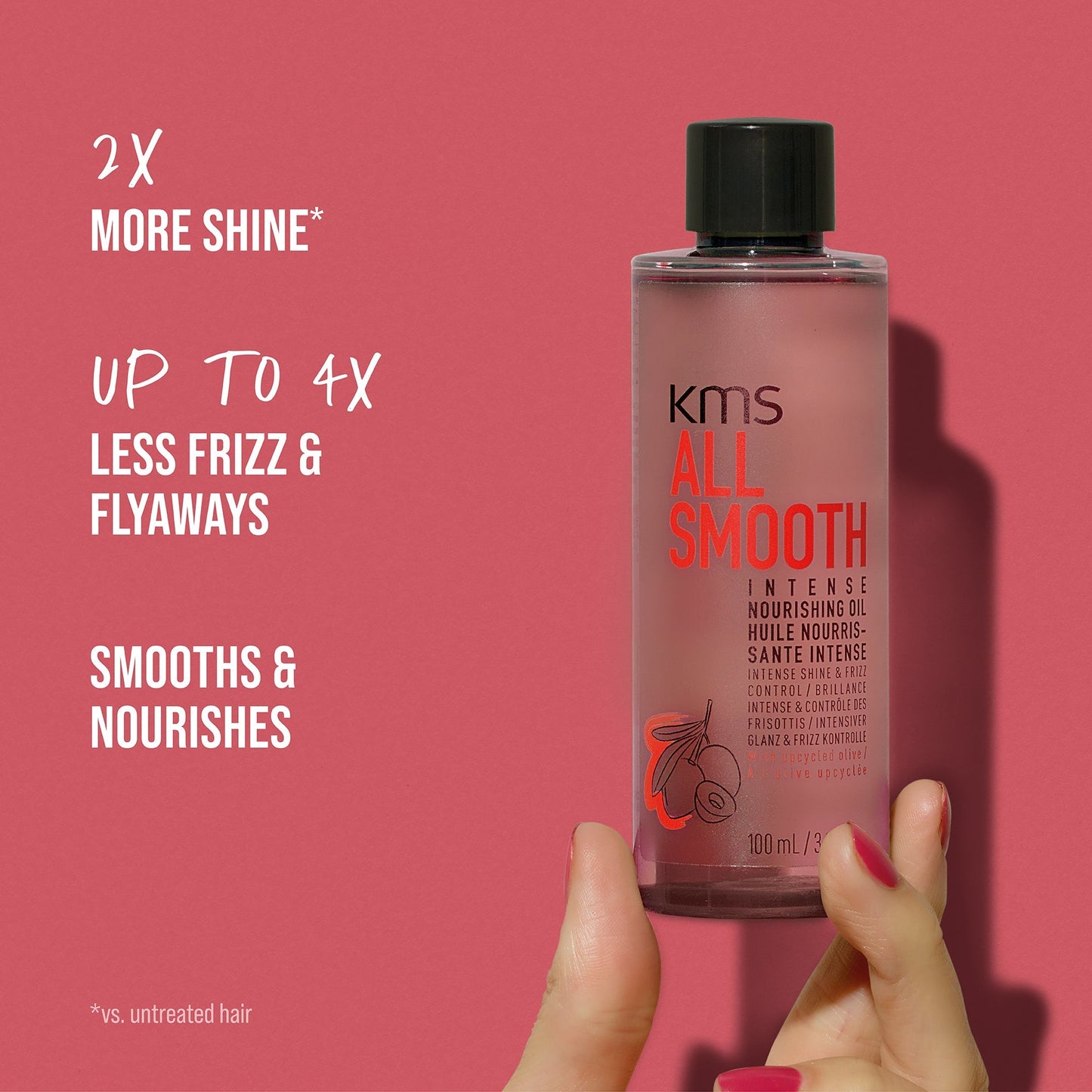 KMS KMS All Smooth Intense Nourishing Oil 100ml Hair Treatments