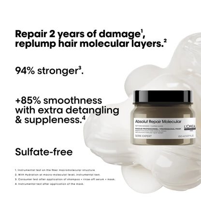 L'Oreal Professionnel Absolut Repair Molecular Rinse-Off Mask 150ml