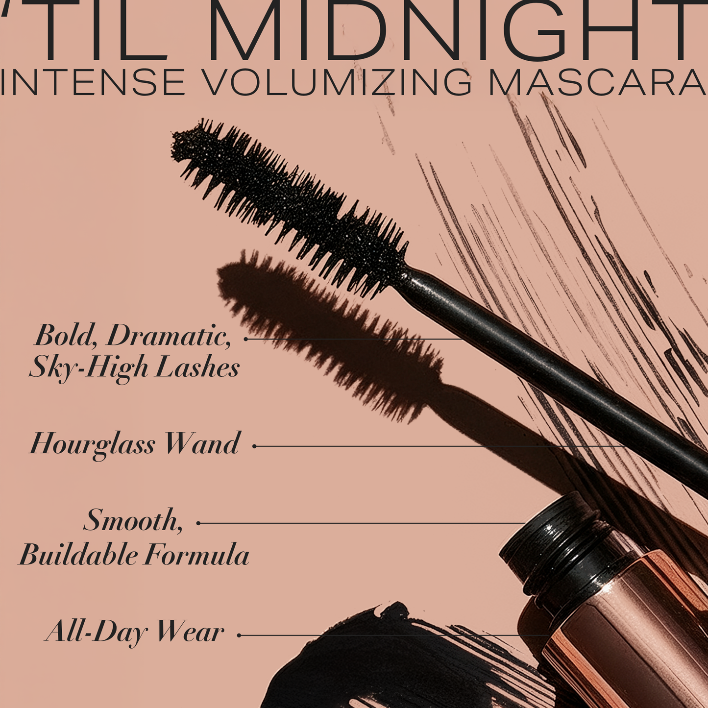 Youngblood Til Midnight Intense Volumizing Mascara - Infinite Black 9ml