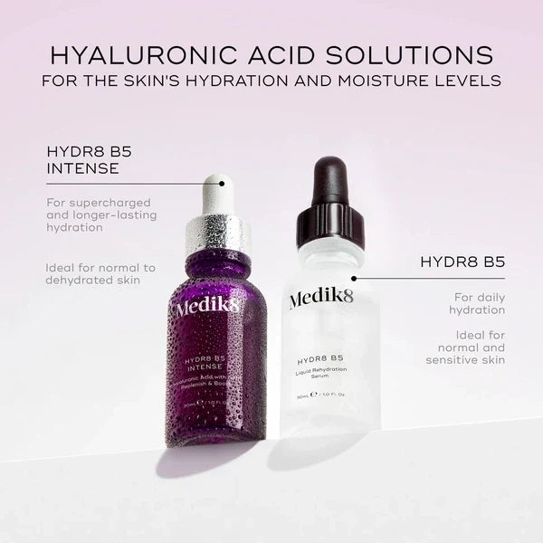 Medik8 Hydr8 B5 Intense – Hydrating Serum 30ml - Hyaluronic Acid Solutions