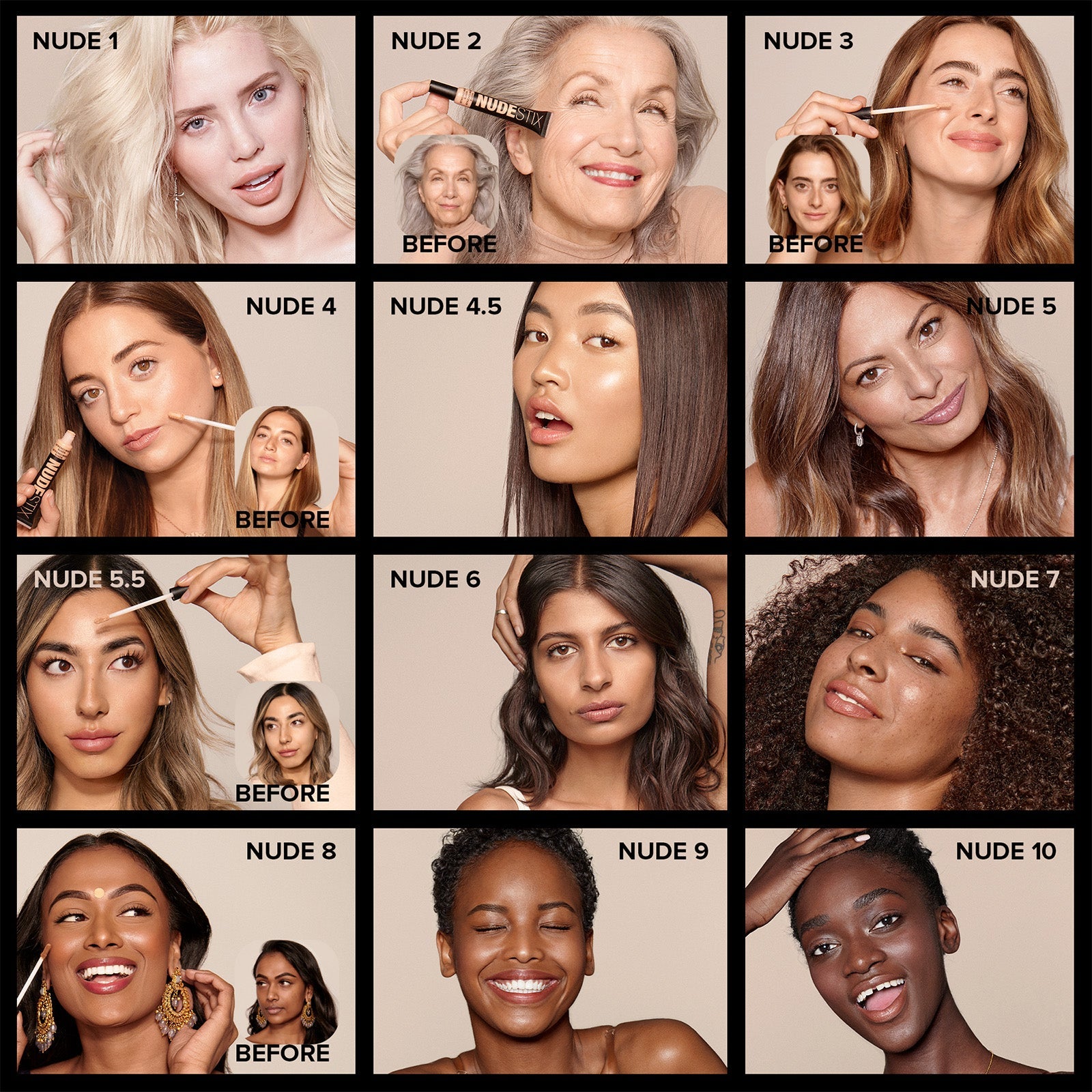 NUDESTIX NUDESTIX Nudefix Cream Concealer 10ml (Various Shades) Cosmetics
