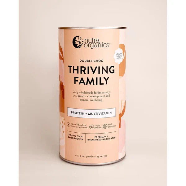 Nutra Organics Double Choc / 450g Nutra Organics Thriving Family supplements