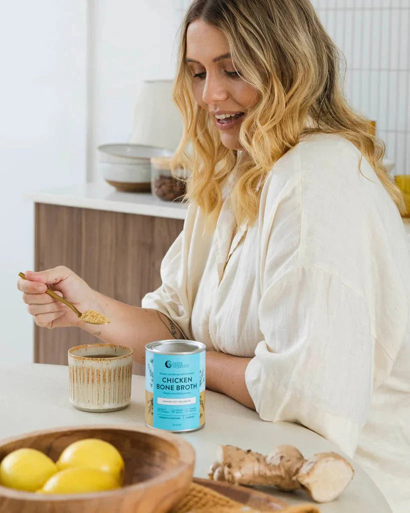 Nutra Organics Nutra Orangics Bone Broth Chicken Homestyle Original 125g supplements