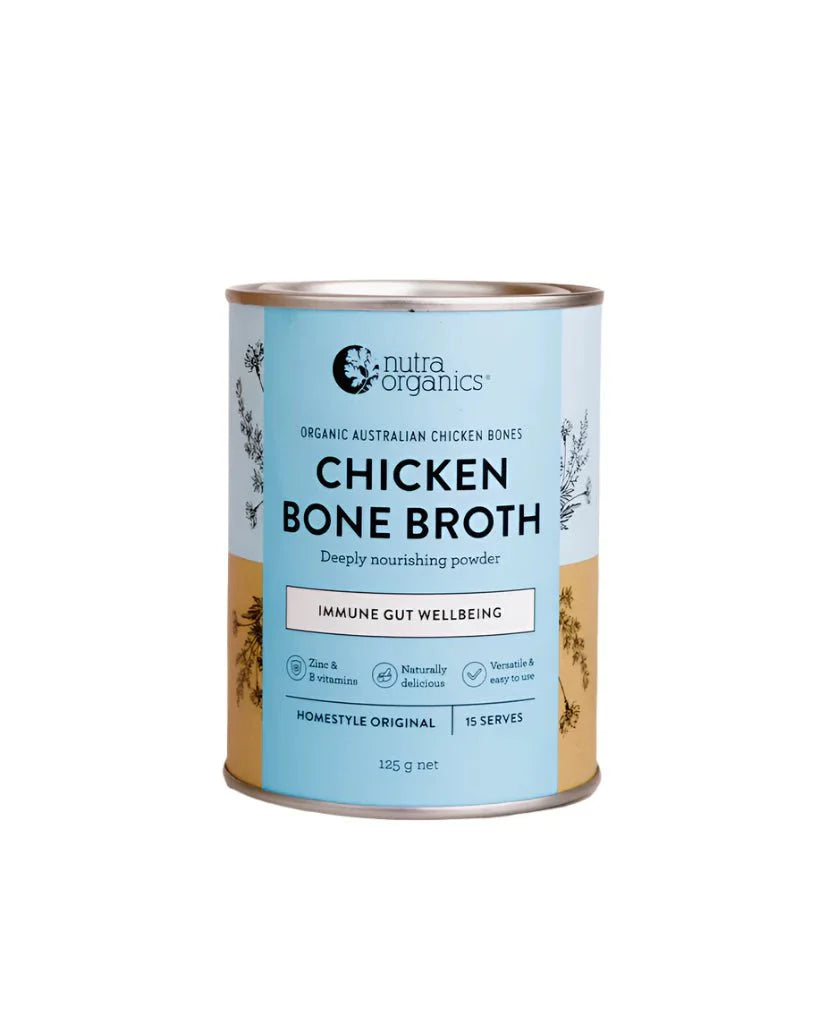 Nutra Organics Nutra Orangics Bone Broth Chicken Homestyle Original 125g supplements