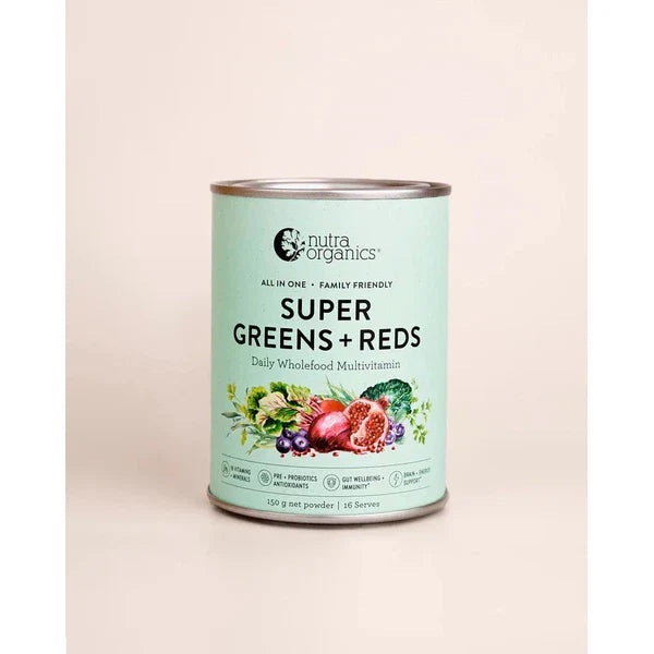 Nutra Organics Original / 150g Nutra Organics Super Greens and Reds supplements
