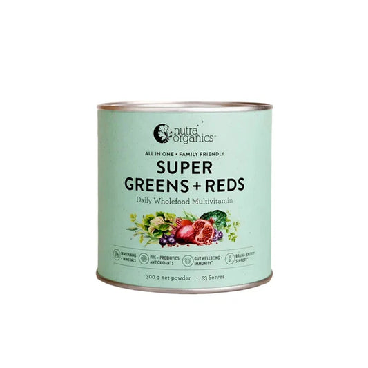 Nutra Organics Original / 300g Nutra Organics Super Greens and Reds supplements
