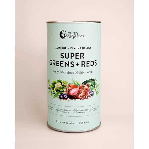 Nutra Organics Original / 600g Nutra Organics Super Greens and Reds supplements