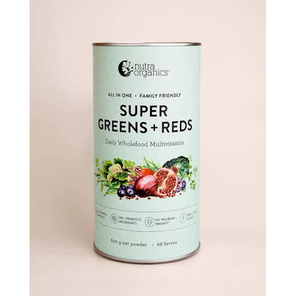 Nutra Organics Original / 600g Nutra Organics Super Greens and Reds supplements