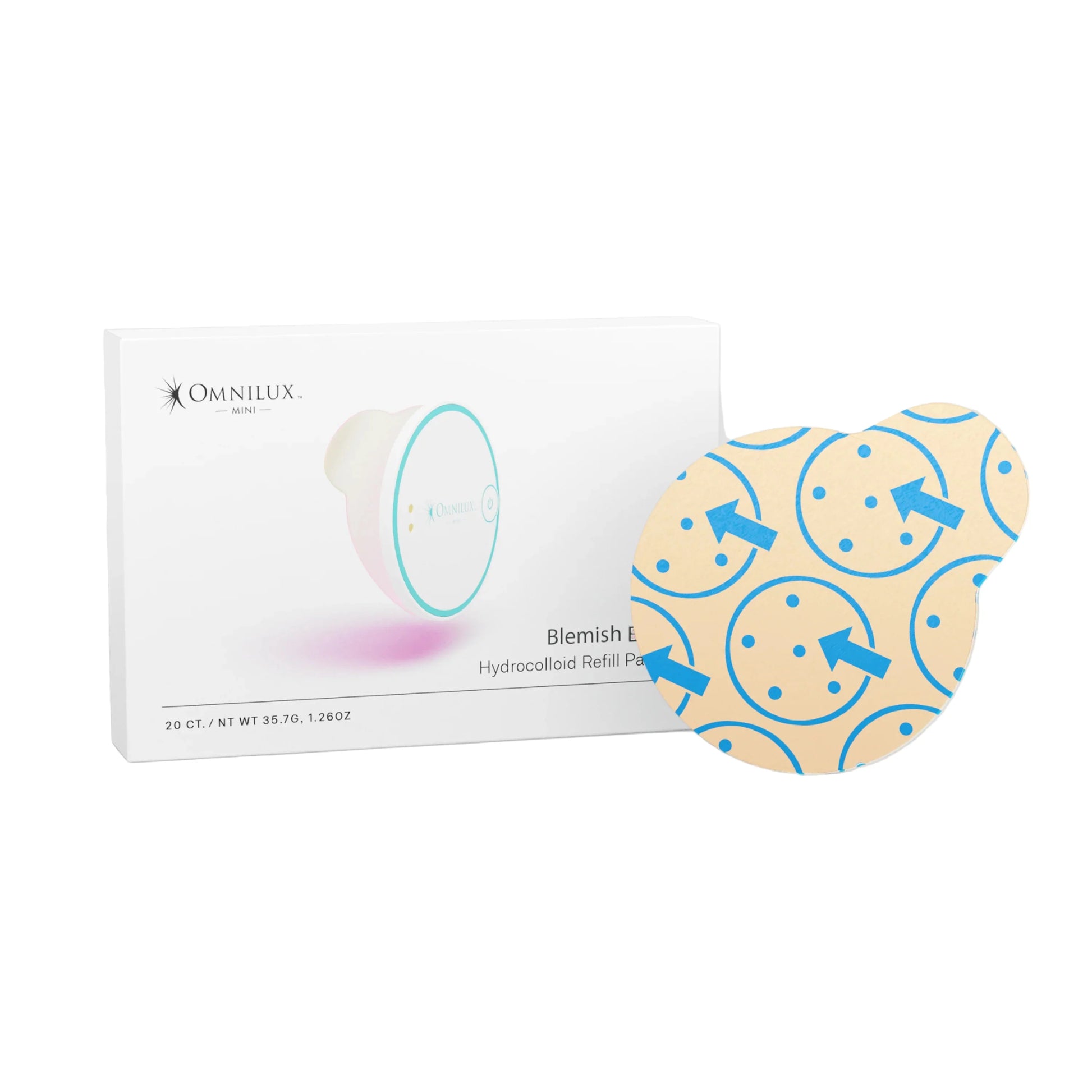 Omnilux Omnilux Blemish Eraser Hydrocolloid Refill Patches - 20pack LED Light Therapy