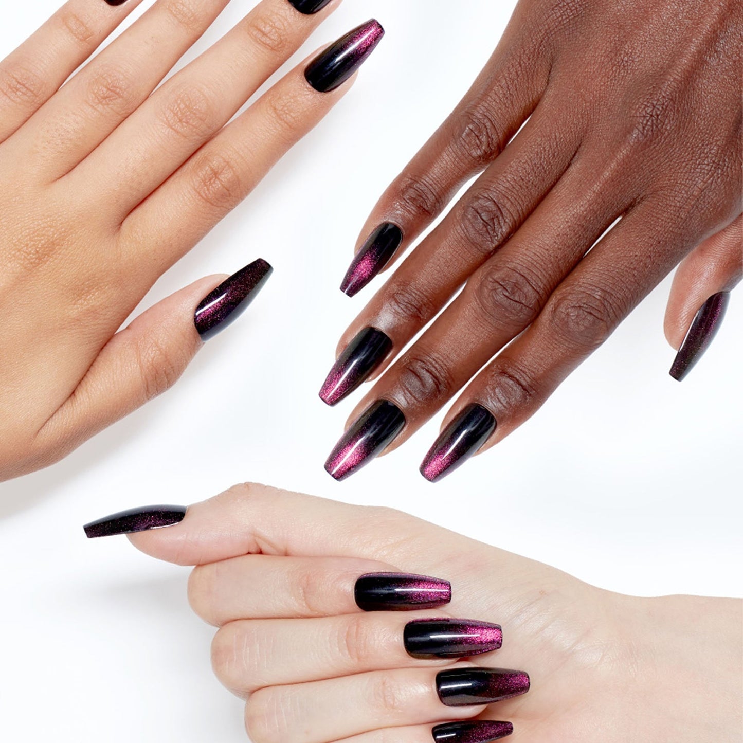 OPI xPRESS/ON Black Purple Press On Nails for a Gel-Like Salon Manicure - Swipe Night