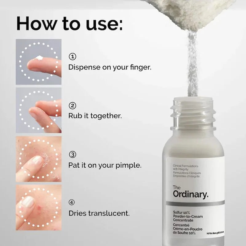 The Ordinary Sulfur 10% Powder-to-Cream Concentrate 5g