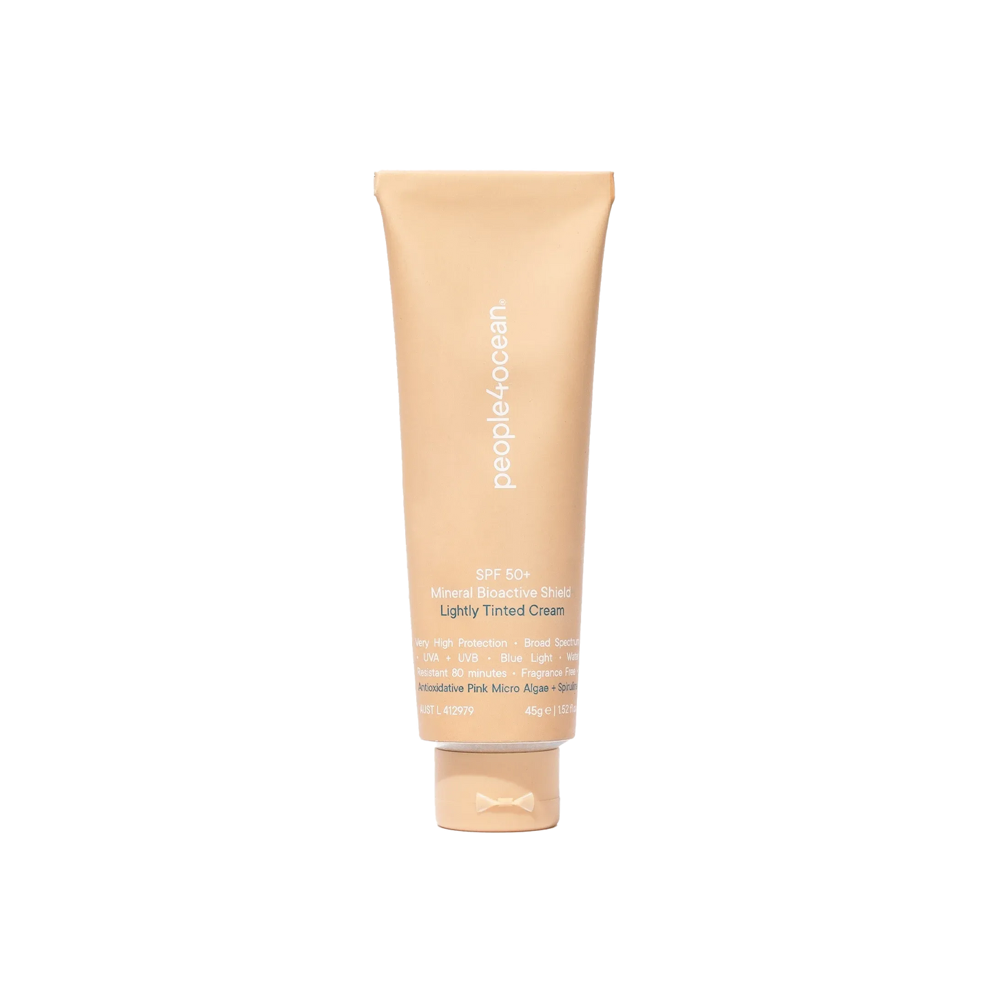 People4ocean SPF 50+ BIOACTIVE SHIELD Lightly Tinted Mineral Sunscreen 45g