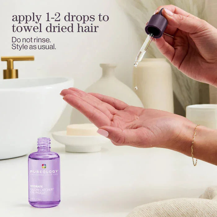 Pureology Pureology Hydrate Glow Catcher Oil 50ml Hair Oils & Serums