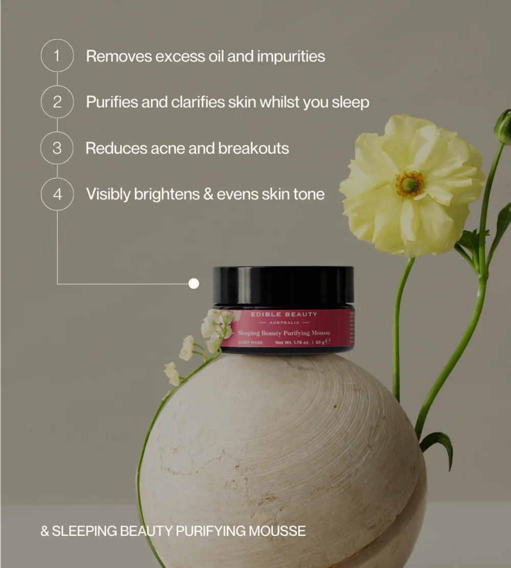 Edible Beauty & Sleeping Beauty Purifying Mousse 50g